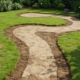 Формирование участка для устройства садовых дорожек