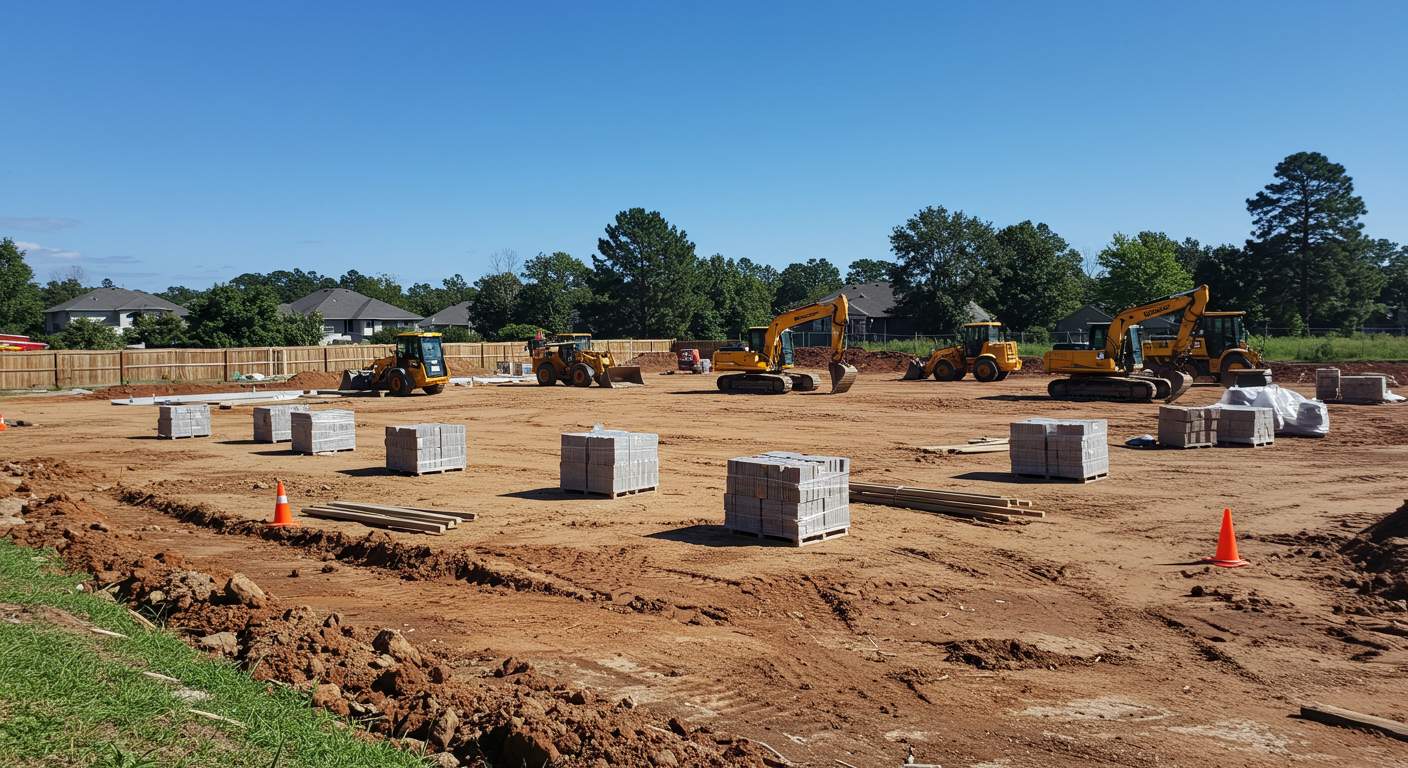 Выравнивание участка под частный дом