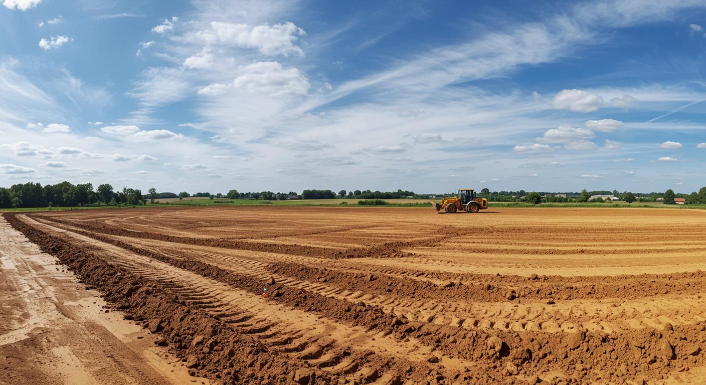 Выравнивание участка под коттедж