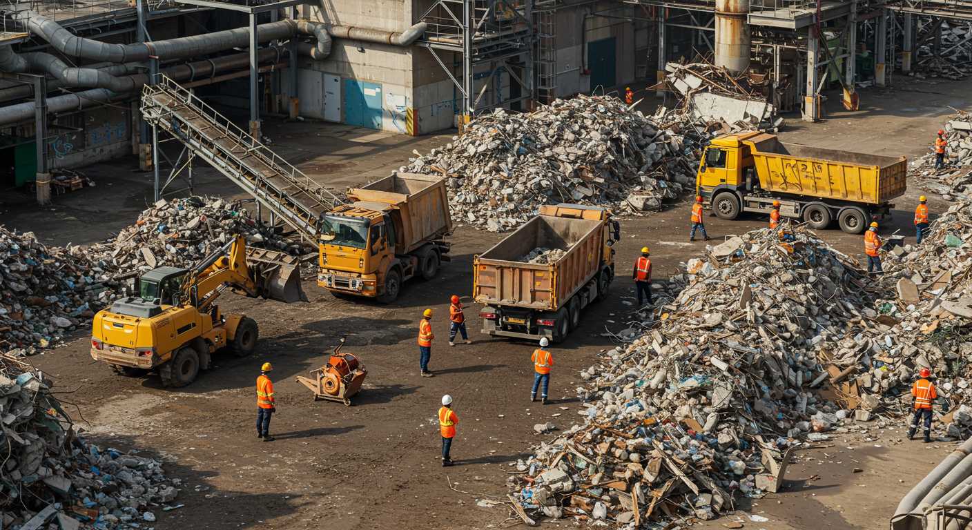 Вывоз строительного мусора комплексного класса с промышленных объектов