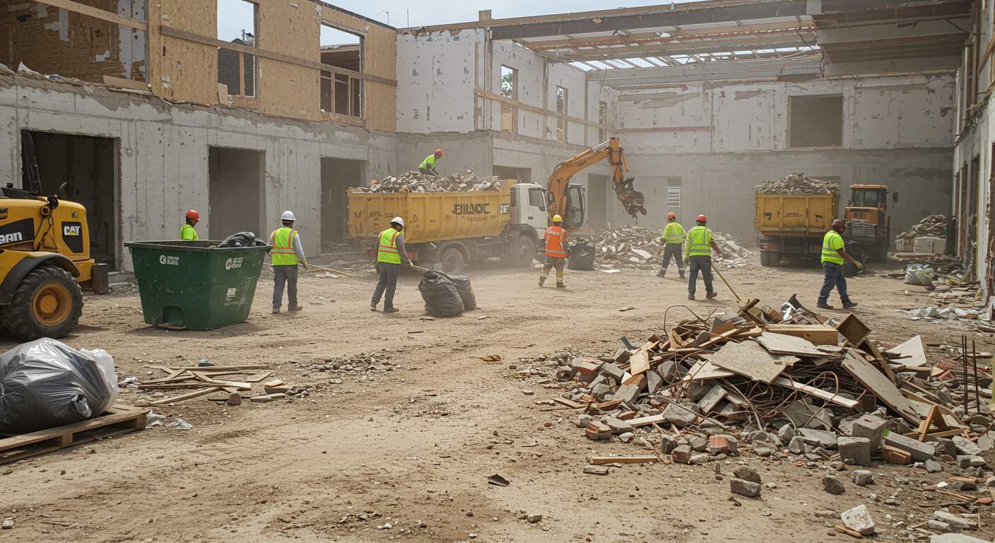 Вывоз строительного мусора при строительстве частных объектов