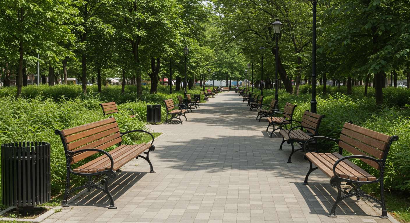 Скамейки и лавочки для территории