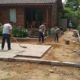 Выравнивание участка под летнюю террасу дачи