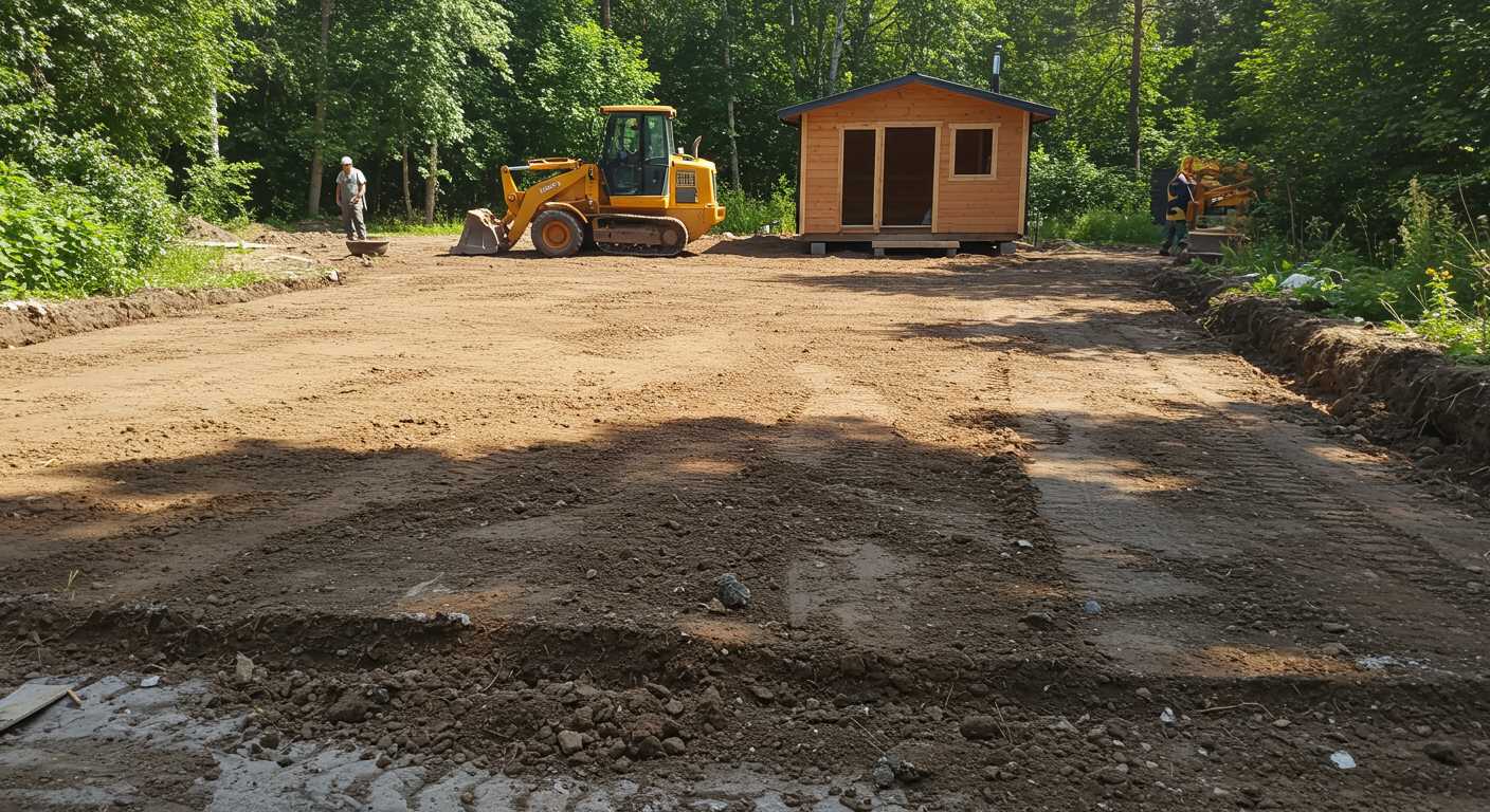 Выравнивание участка под хозяйственные постройки дачи